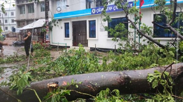 টেকনাফে ভেঙে পড়ছে ঘরবাড়ি-গাছপালা