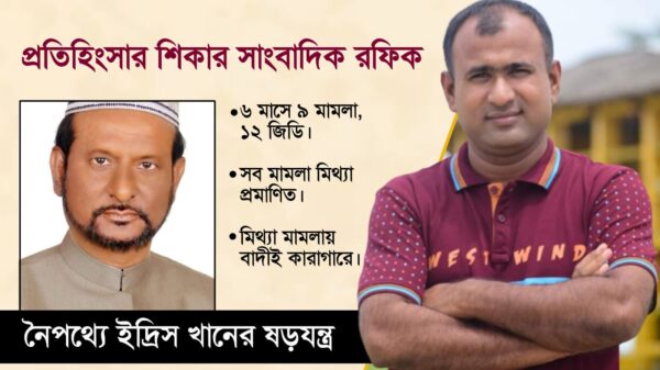 প্রতিহিংসার শিকার সাংবাদিক রফিক