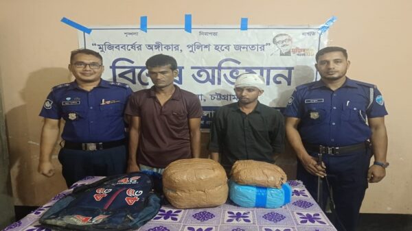 সন্দ্বীপে সাড়ে ৬ কেজি গাঁজাসহ গ্রেফতার দুই