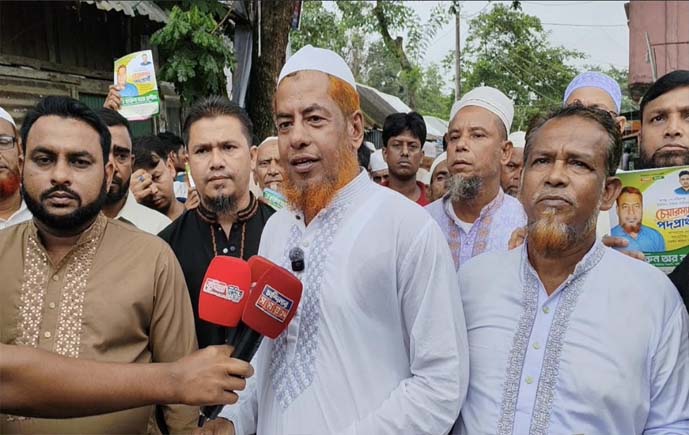 শুহিলপুরে চেয়ারম্যান প্রার্থী হারুন অর রশীদের মোটর শোভাযাত্রা 