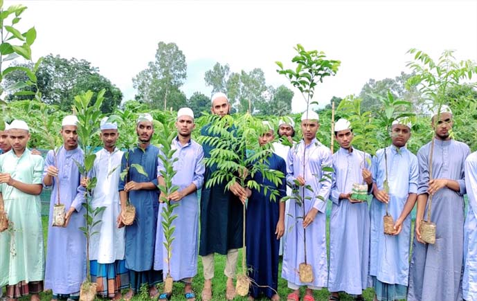 ফুলবাড়ীয়ার পুটিজানা ইউনিয়ন উন্নয়ন ফোরামের মাসব্যাপী বৃক্ষরোপণ কর্মসূচি 