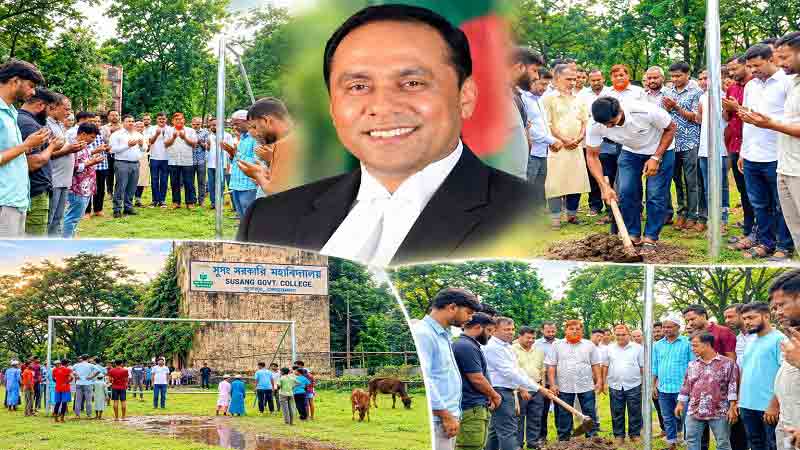 যুবকদের মাঠে ফেরাতে গোলবার স্থাপন ও মাঠ সংস্কারে : ডেপুটি স্পিকারের উদ্দ্যেগ