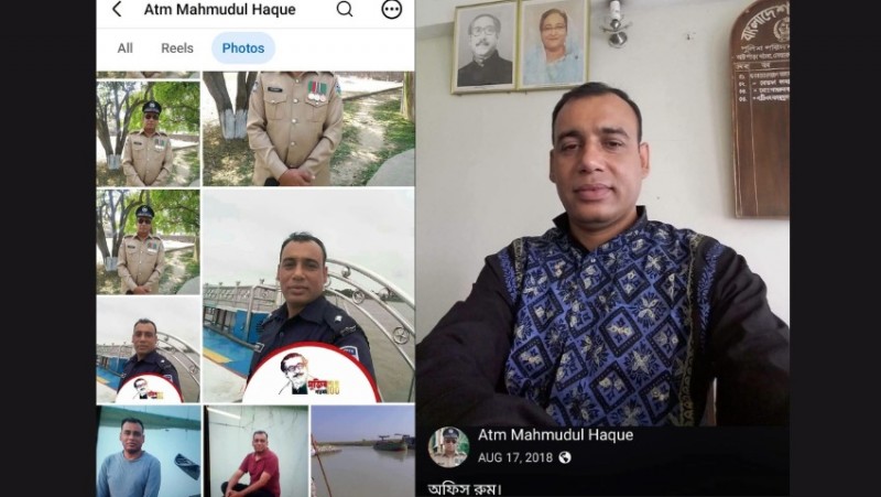 মেলান্দহ থানার নতুন ওসির ব্যক্তিগত ফেসবুকে আওয়ামী লীগের ছবি, স্থানীয় নেতাকর্মীদের মাঝে ক্ষোভ
