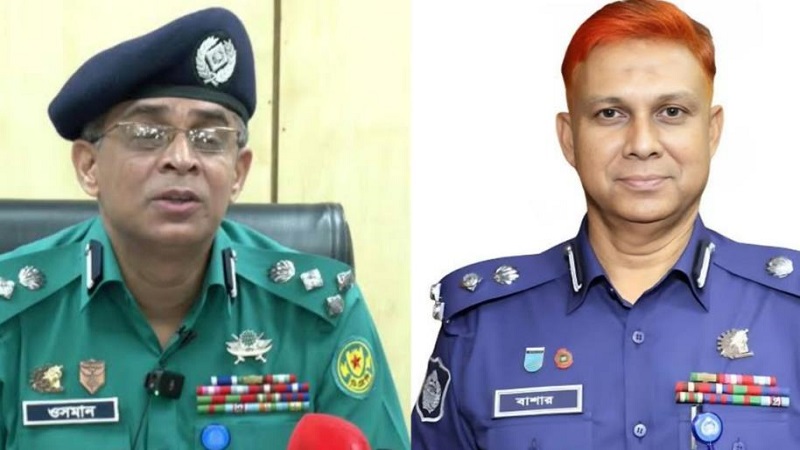 ডিএমপিতে দুই অতিরিক্ত কমিশনারের দায়িত্ব পুনর্বণ্টন