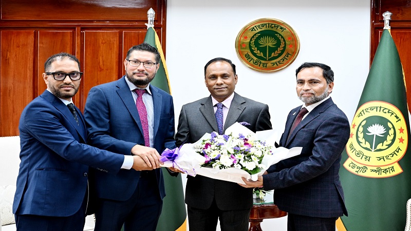 জাতীয় সংসদের ডেপুটি স্পীকারের সঙ্গে টাওয়ার হ্যামলেটসের স্পীকার মোস্তাক আহমেদের সাক্ষাৎ 
