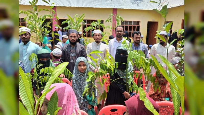 নাঙ্গলকোটে মেধাবী শিক্ষার্থীদের মাঝে ফলজ গাছের চারা বিতরণ