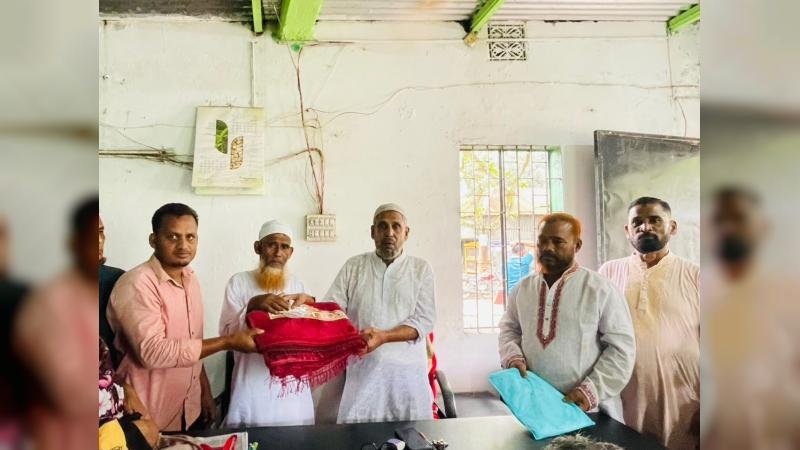 চৌহালীর খাসপুকুরিয়া ইউপিতে গ্রাম পুলিশ আব্দুস সালামের শেষ কর্মদিবস